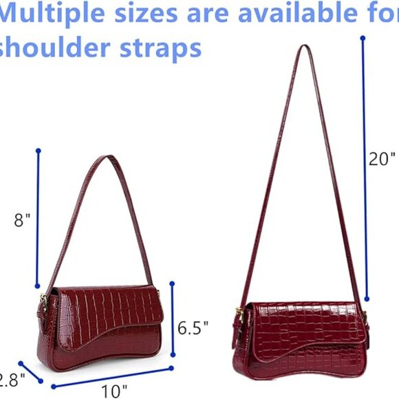 Shoulder Bag for women,Waterproof PU Clutch Purses Handbag - Picture 4 of 6